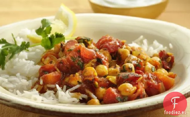 Curry de Garbanzos y Tomate
