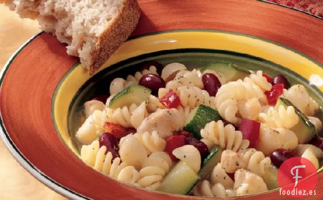 Sopa Italiana de Pollo y Frijoles