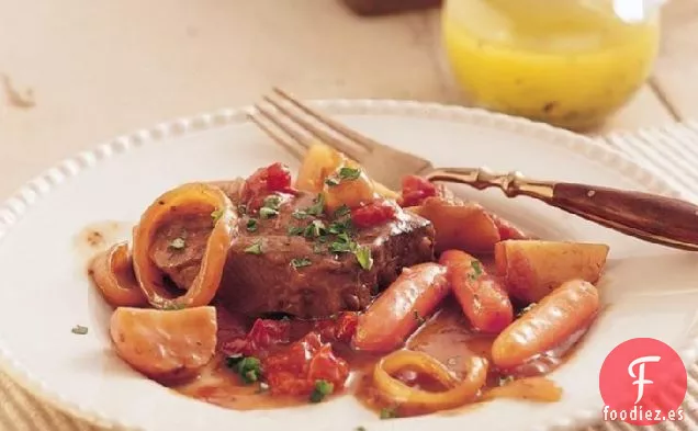 Carne Suiza de Cocción Lenta y Verduras