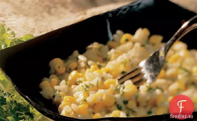 Risotto Cremoso de Maíz y Ajo