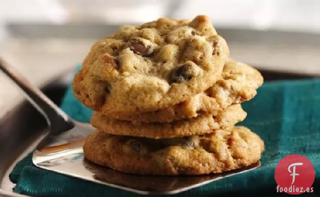 Galletas de Mantequilla de Maní, Chispas de Chocolate de Nuez y Granola