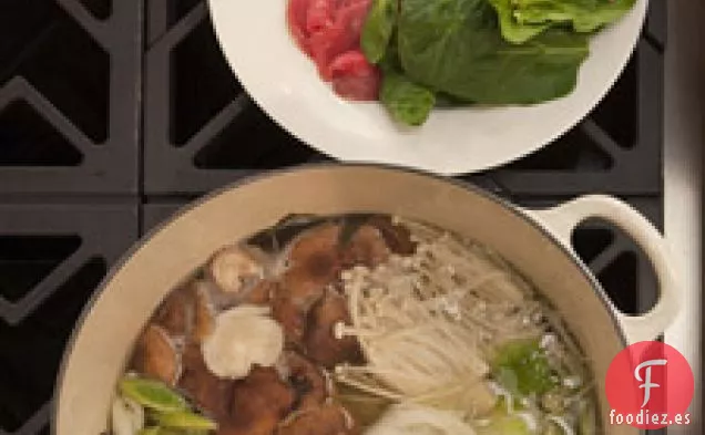 Carne de res Shabu-shabu