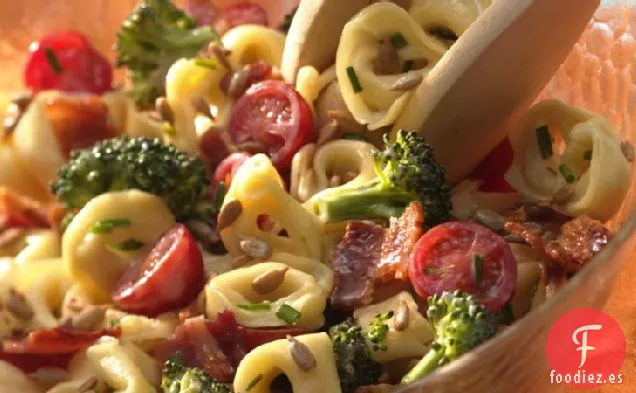 Ensalada de Tortellini, Brócoli y Tocino