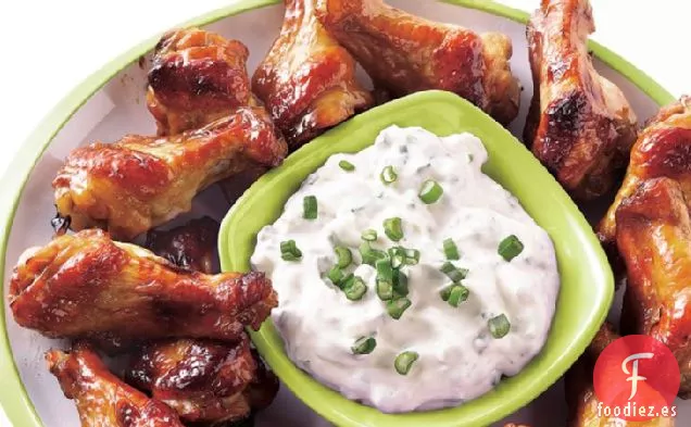 Alitas de Pollo Jerk con Salsa Cremosa