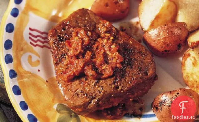 Filetes Rellenos de Pesto de Tomate a La Parrilla