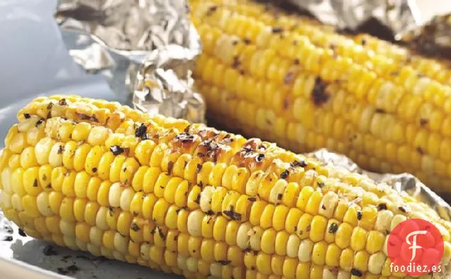 Maíz a la Parrilla con Cilantro