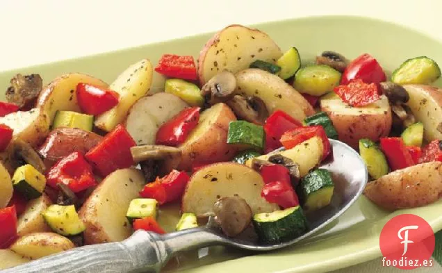 Patatas y Verduras Asadas al Horno