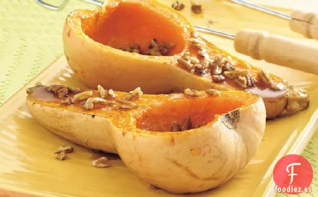 Calabaza Butternut a la Parrilla con Tapa de Arce y Nuez