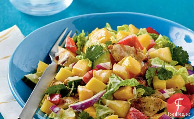 Ensalada Picada de Pollo y Mango