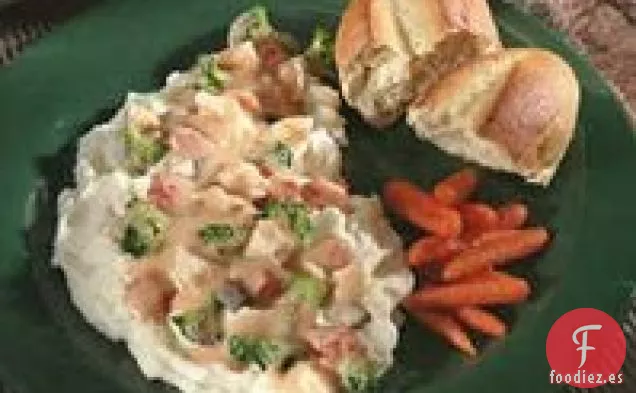 Patatas Debajo De Pollo Cremoso