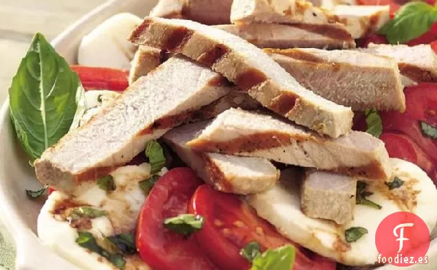 Ensalada de Atún, Tomate y Mozzarella a la Parrilla