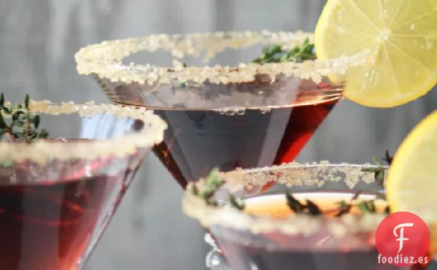 Martinis de Limón, Té y Tomillo