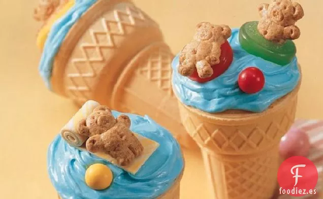 Conos de Cupcake Divertidos y Alegres