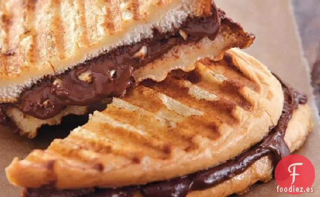 Panini de Tostadas Francesas de Chocolate