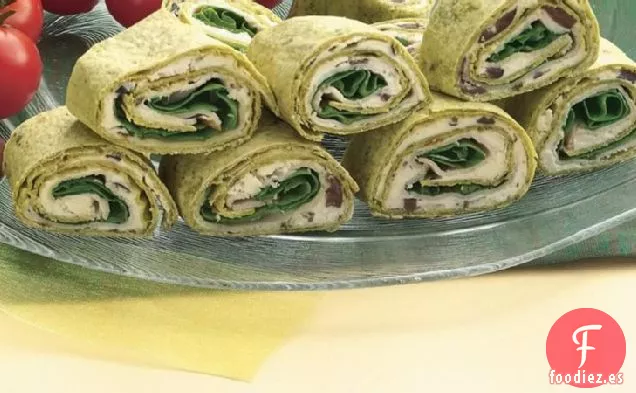 Wraps de Espinacas Griegas y Pavo