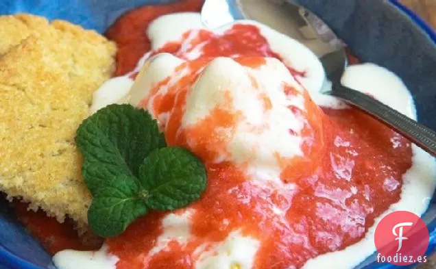 Helados de Ruibarbo de Fresa
