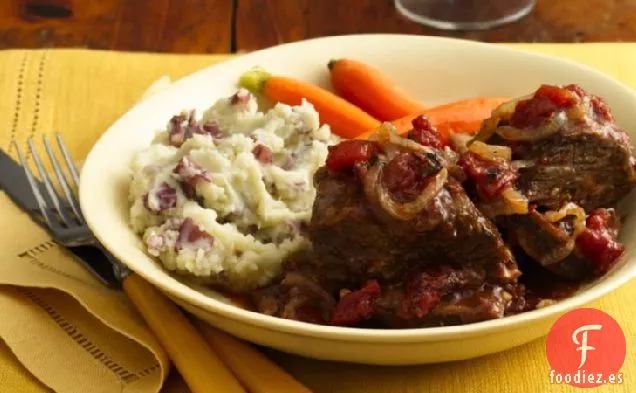 Costillas de Ternera con Salsa de Tomate y Vino