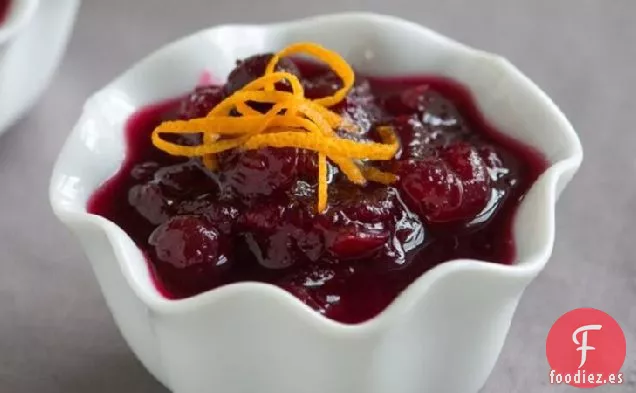 Salsa de Arándanos con Naranja