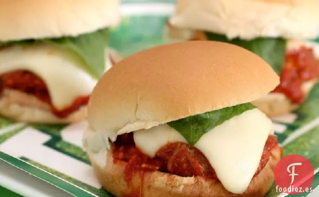 Sliders de Parmesano de Albóndigas de Mamá