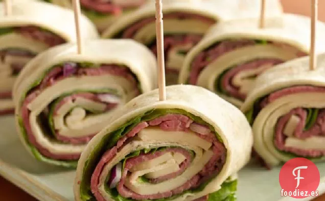 Rollitos de Carne Asada y Tortilla Suiza