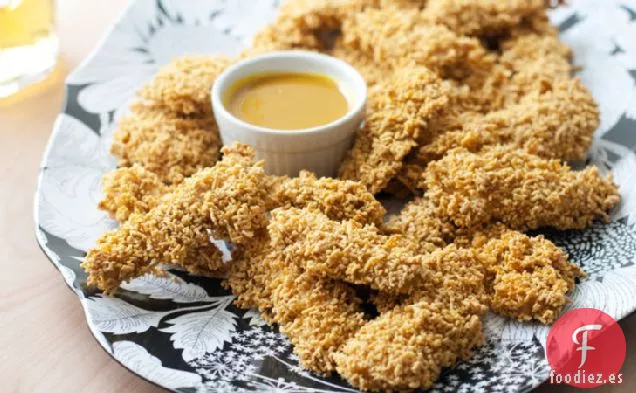 Dedos de Pollo Chex Al Horno con Miel y Mostaza