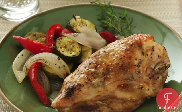 Pechugas de Pollo Asadas Al Arce y Tomillo
