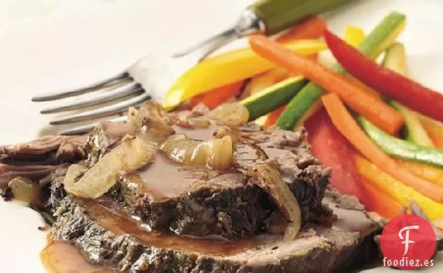 Asado de Ternera al Romero y Ajo de Cocción Lenta