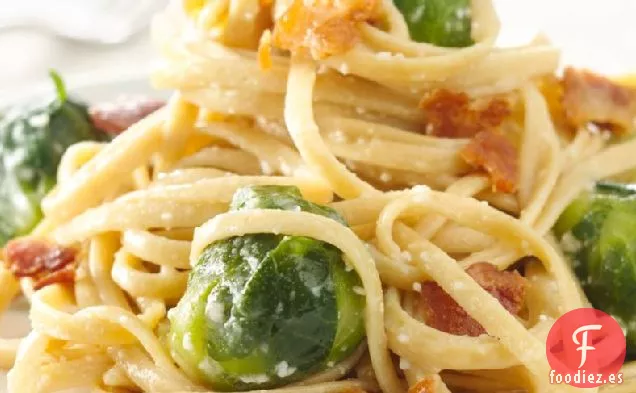 Coles de Bruselas Carbonara