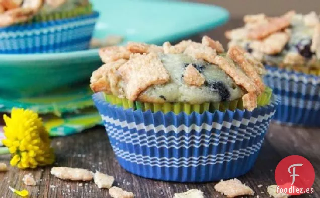 Muffins de Calabacín y Arándanos con Tostadas de Canela Crunch ® Streusel