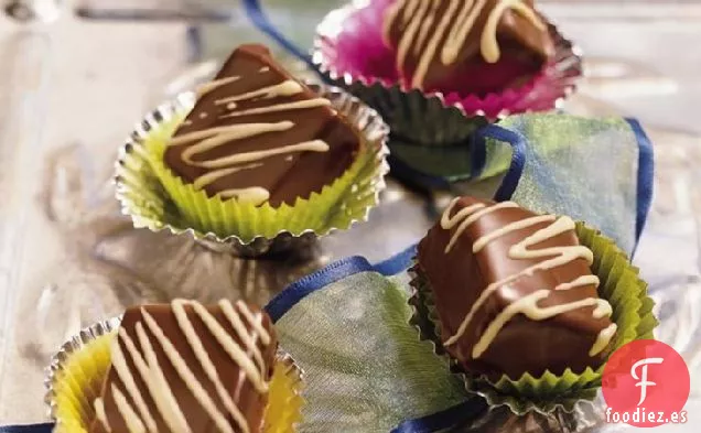 Caramelos de Mantequilla de Maní Cubiertos de Chocolate