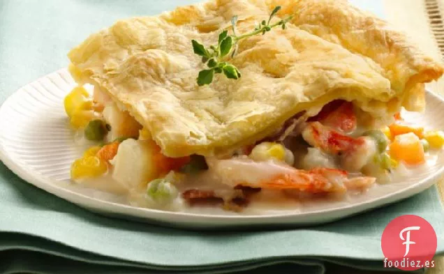 Pastel de Sopa de Mariscos