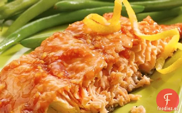 Filetes de Salmón al Jengibre a La Parrilla