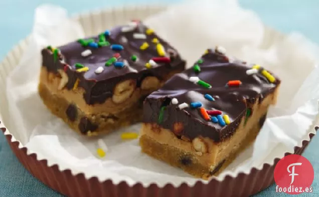 Barras Cremosas Rellenas de Mantequilla de Maní