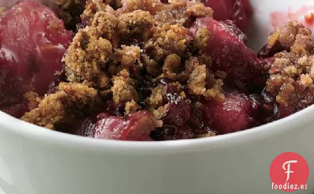 Crujiente de Frambuesa, Pera y Granola