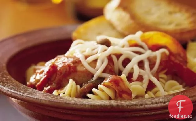 Pollo para Pizza de Cocción Lenta