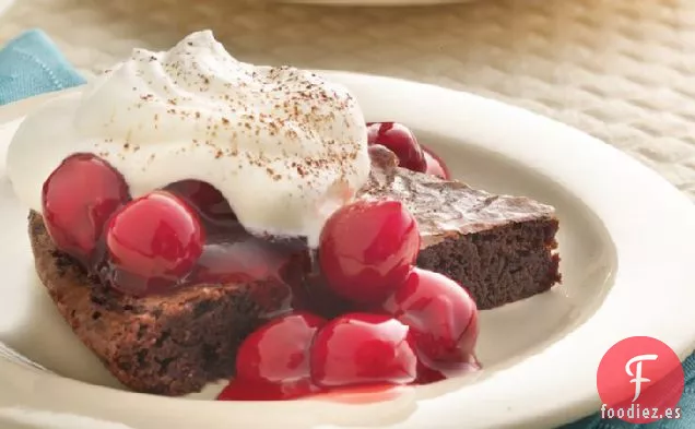 Postre Brownie de la Selva Negra