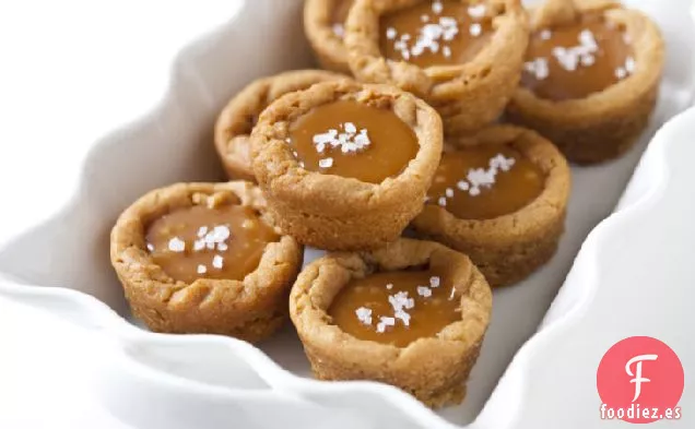 Tazas de Galletas de Caramelo Saladas