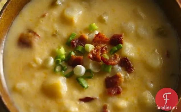 Sopa de Patata con Queso de Cocción Lenta