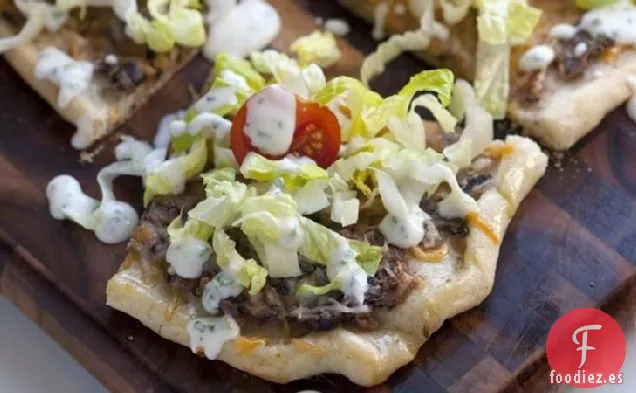 Pizza Fácil de Frijoles Negros