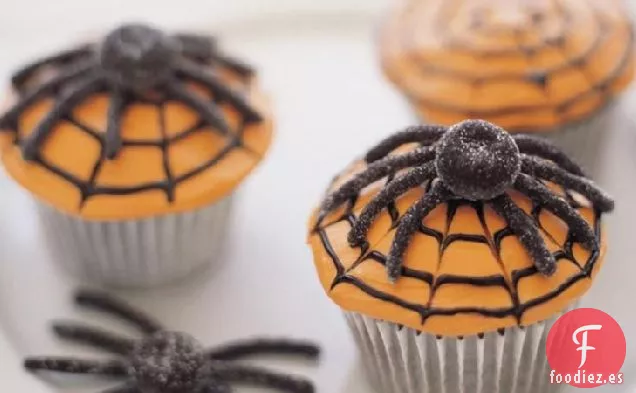 Cupcakes de Telaraña Aterradores