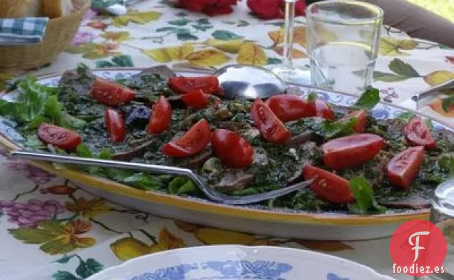 Carne Escalfada Con Salsa Verde