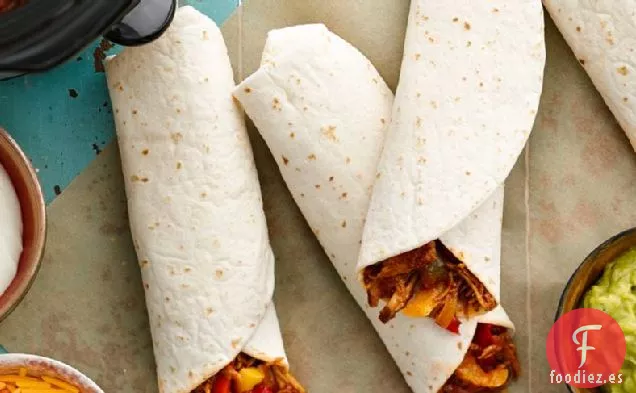 Fajitas de Cerdo a la Barbacoa de Cocción Lenta