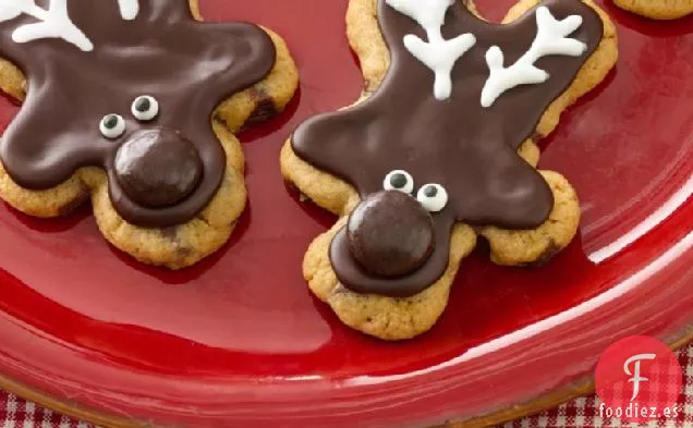 Galletas de Reno con Chispas de Chocolate