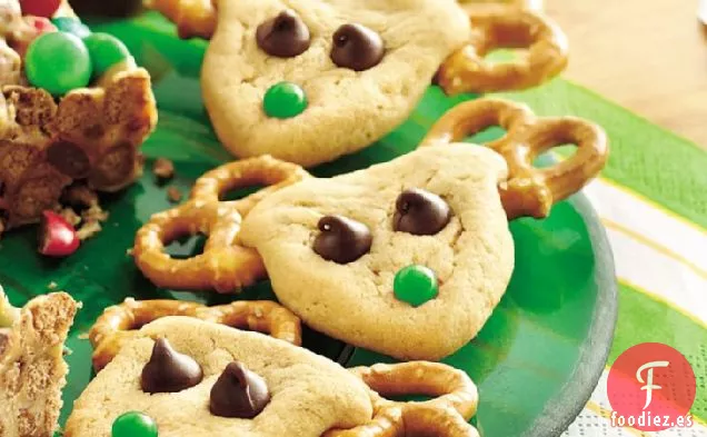 Galletas de Renos con Mantequilla de Maní