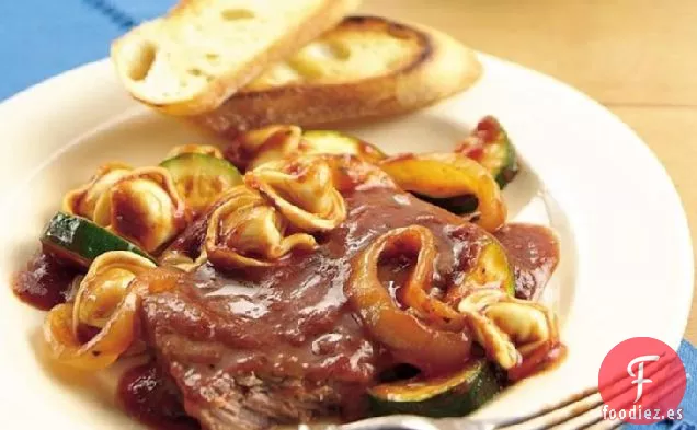 Bistec Sofocado Italiano de Cocción Lenta