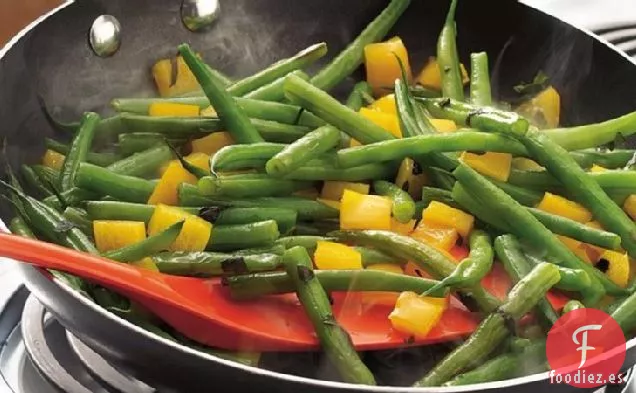 Judías Verdes Salteadas y Pimienta