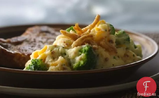 Puré de Patatas con Brócoli y Queso