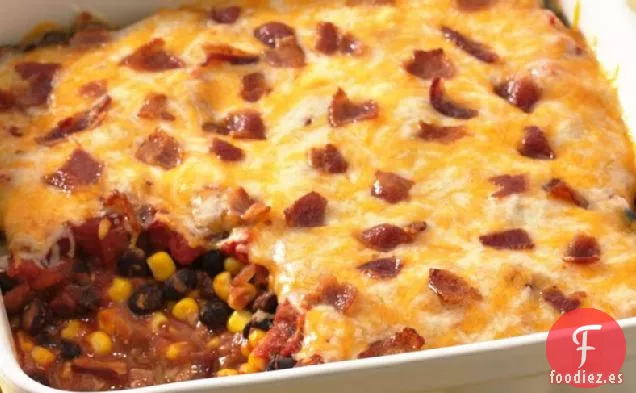 Salsa de Fiesta de Frijoles y Tocino