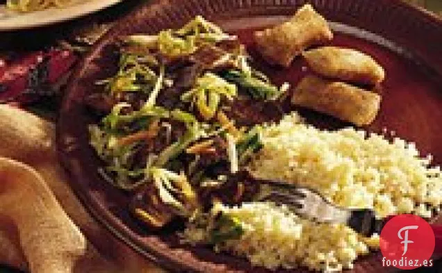 Carne Agridulce con Repollo
