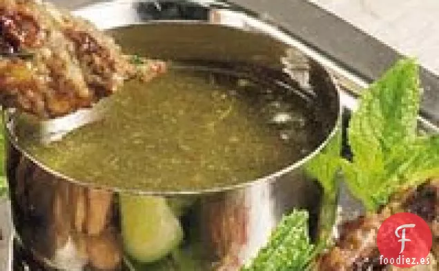 Chutney de Menta y Cilantro (Pudhina Thuviyal)